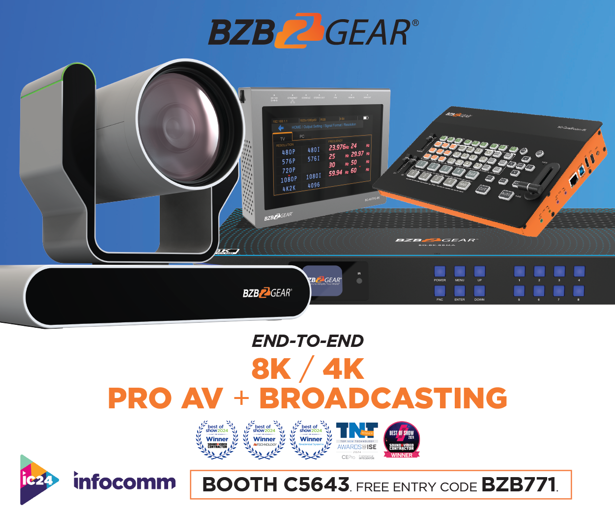 BZBGEAR x InfoComm 24 - 300x250