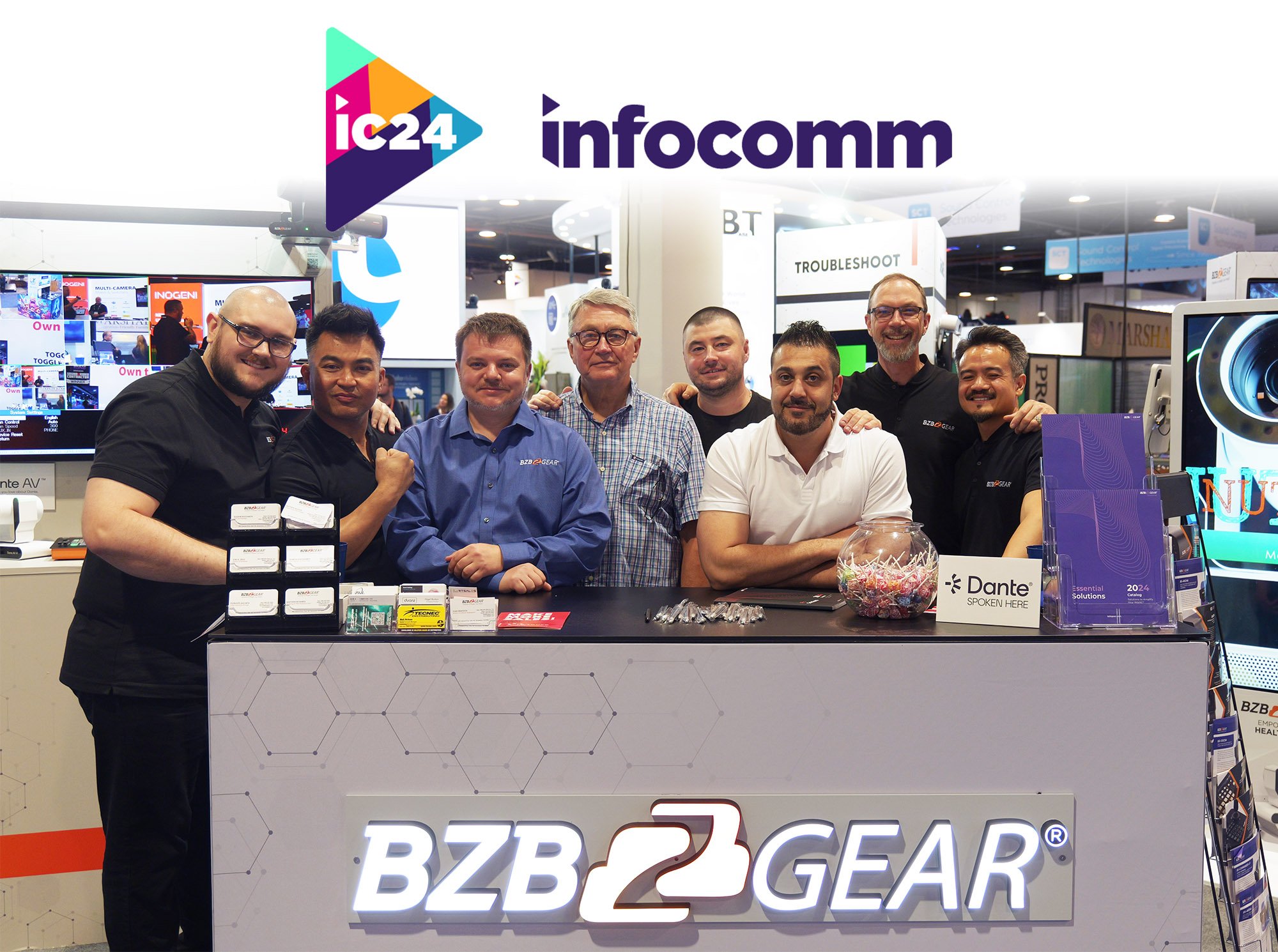 InfoComm 24 - team photo with IC logo