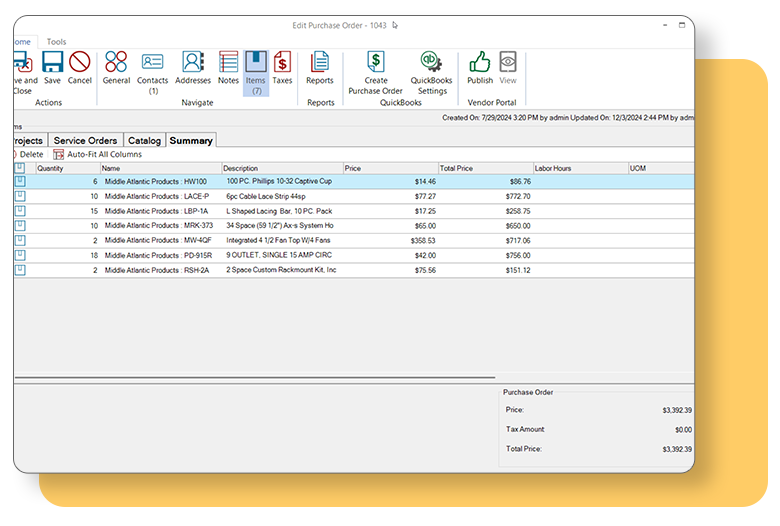 Purchase Orders SI