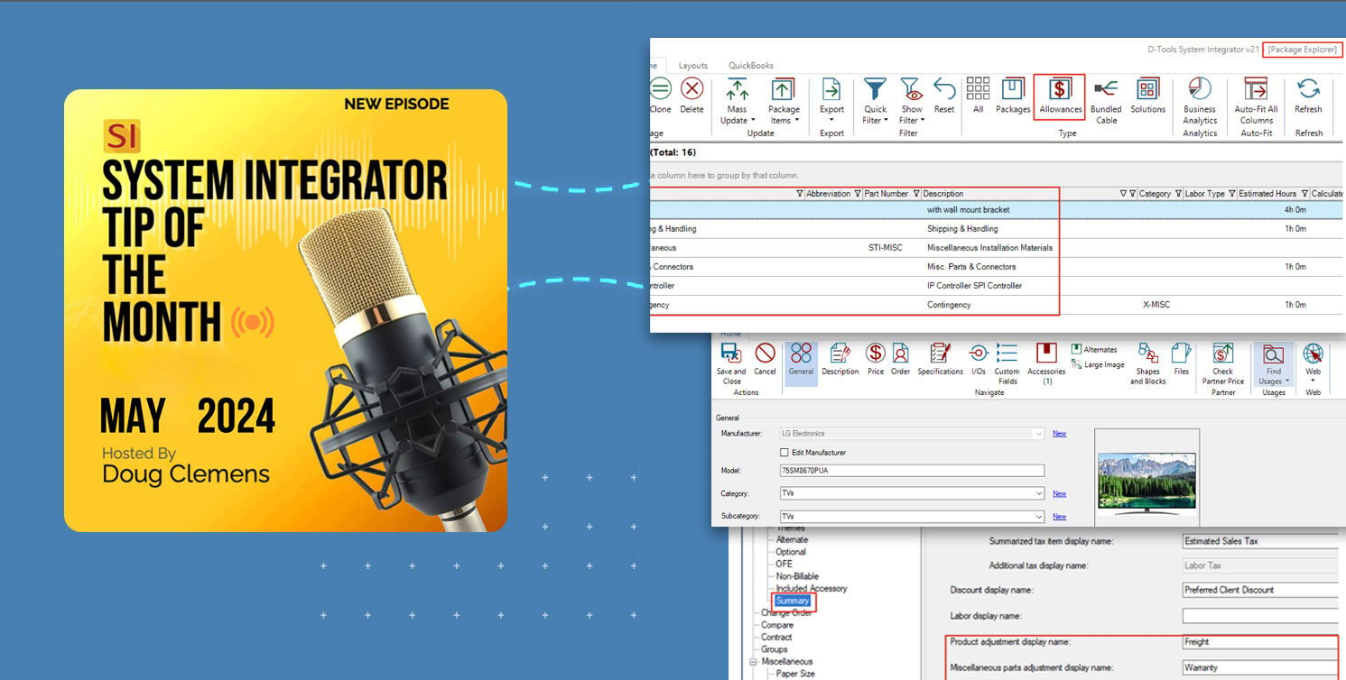 System Integrator Tip of the Month – Odd items such as “freight” that need your attention! SI can help with these overlooked but crucial values.