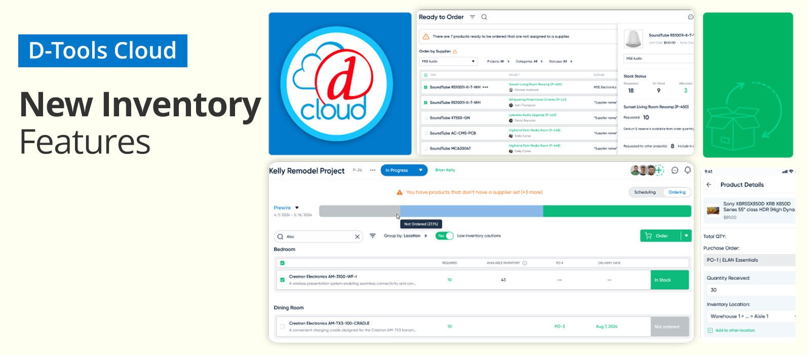 Webinar Recording: A Preview of D-Tools Cloud Inventory Management Features