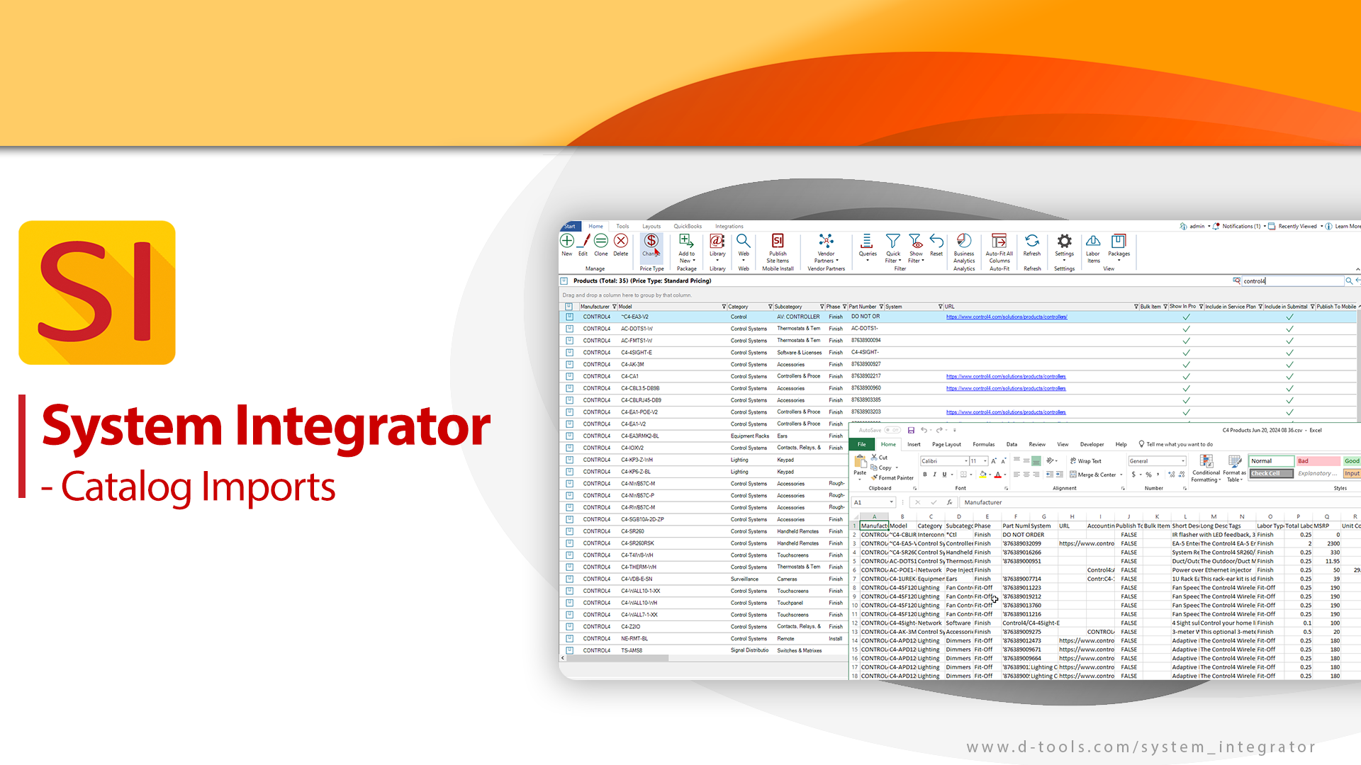 System Integrator - Catalog Import