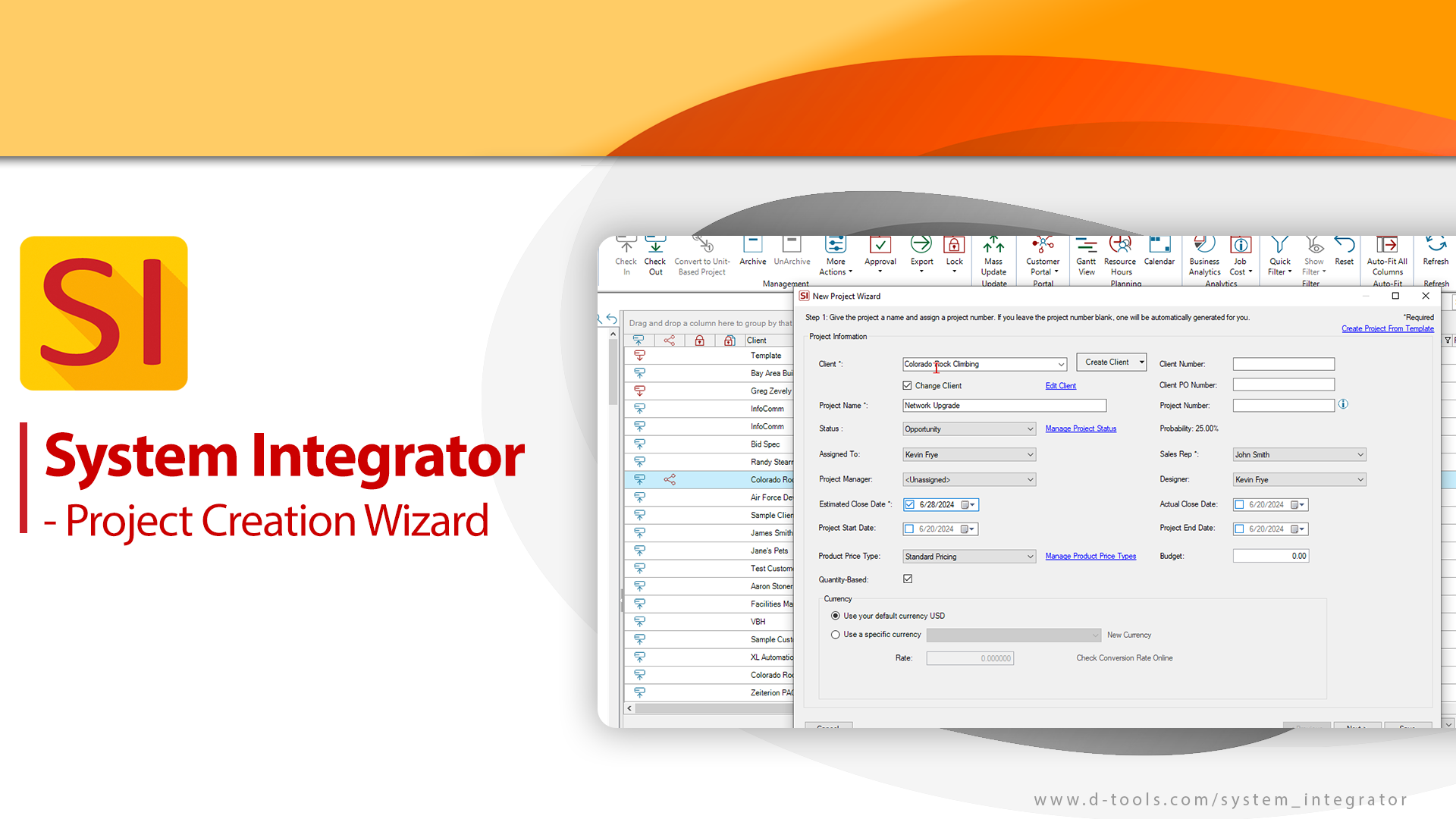 System Integrator - Project Creation Wizard