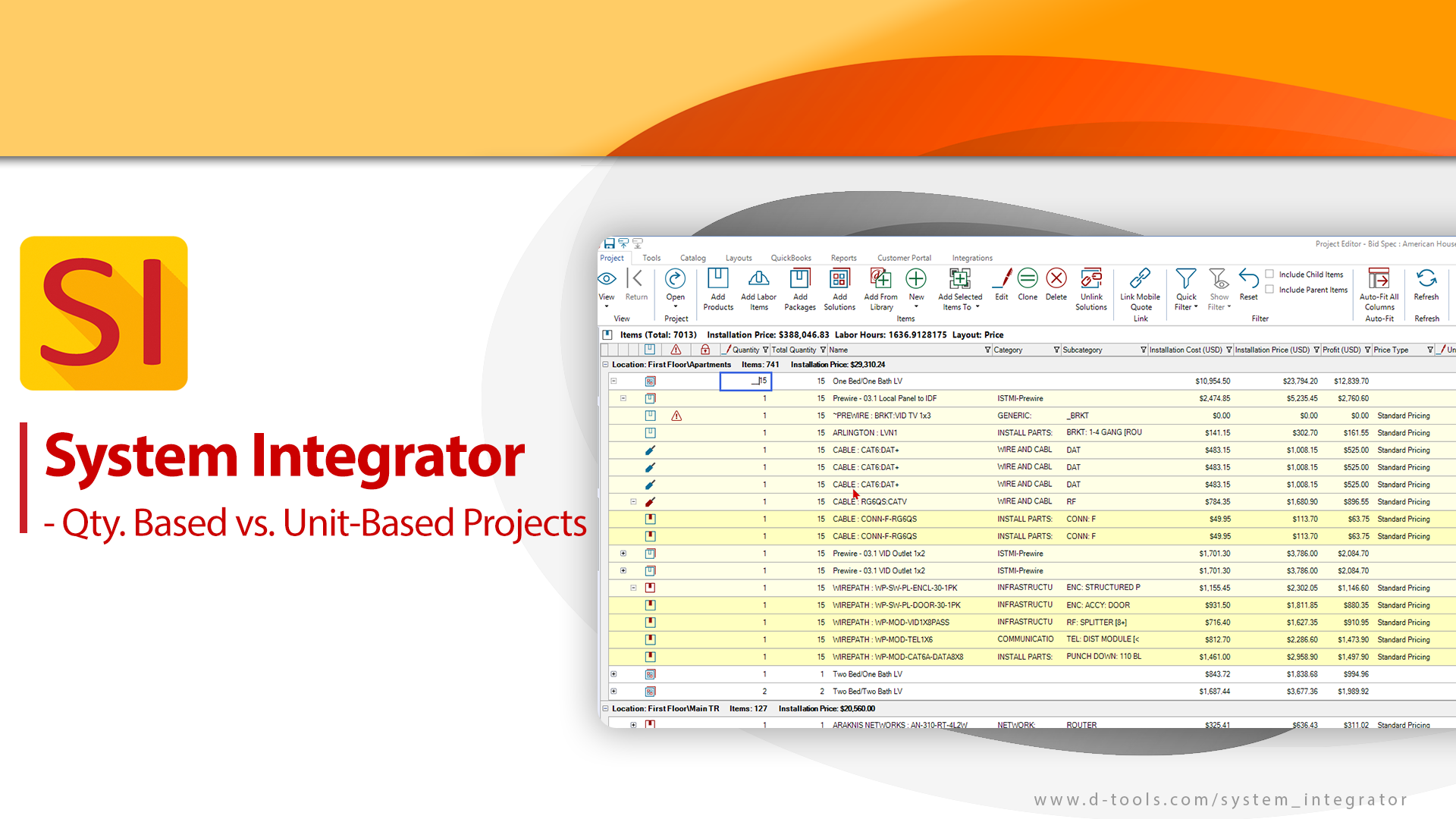 System Integrator - Quantity-Based vs. Unit-Based Projects